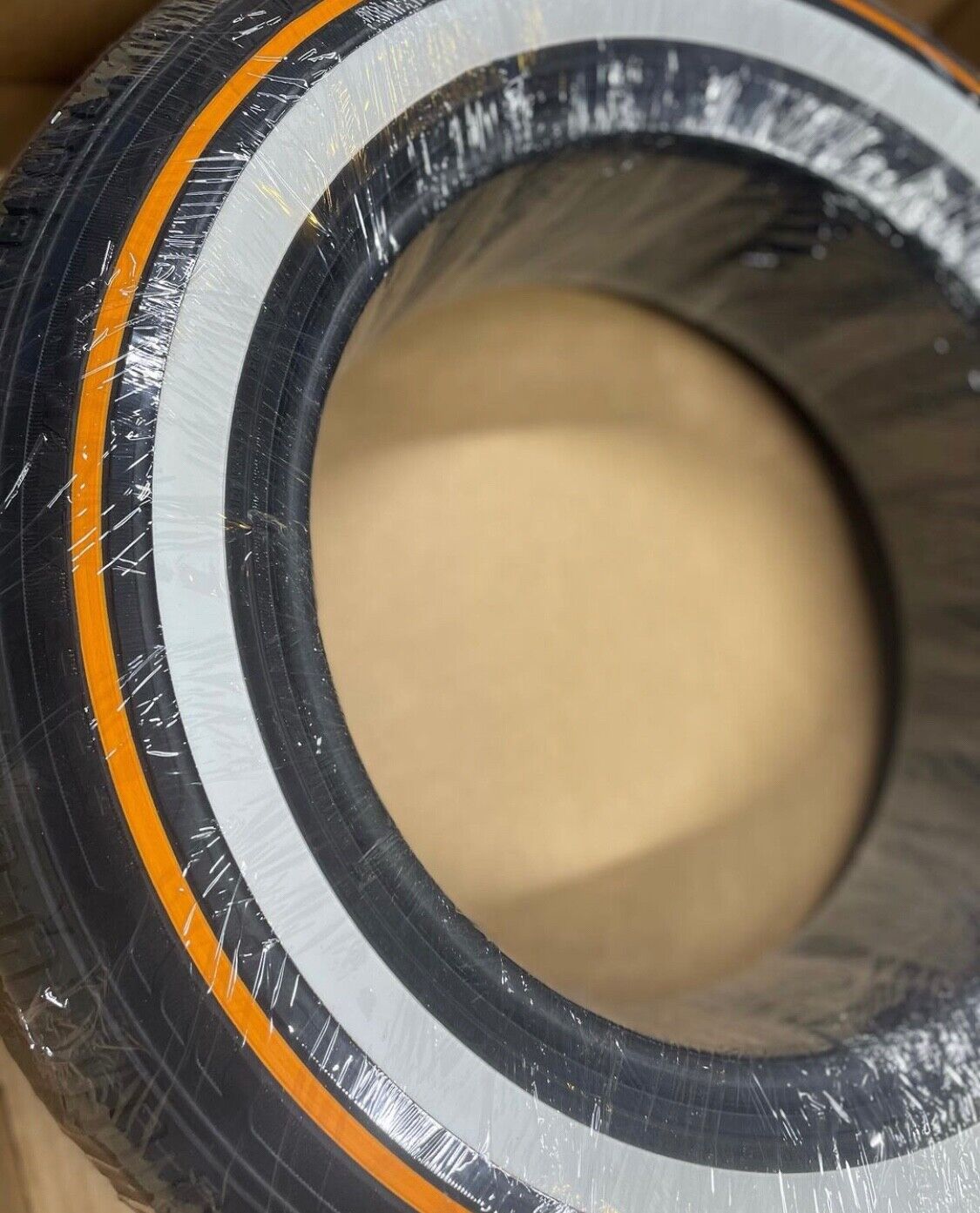 Custom Mustard and Mayo Whitewall tires 13'' tires 155-80-13. New Set